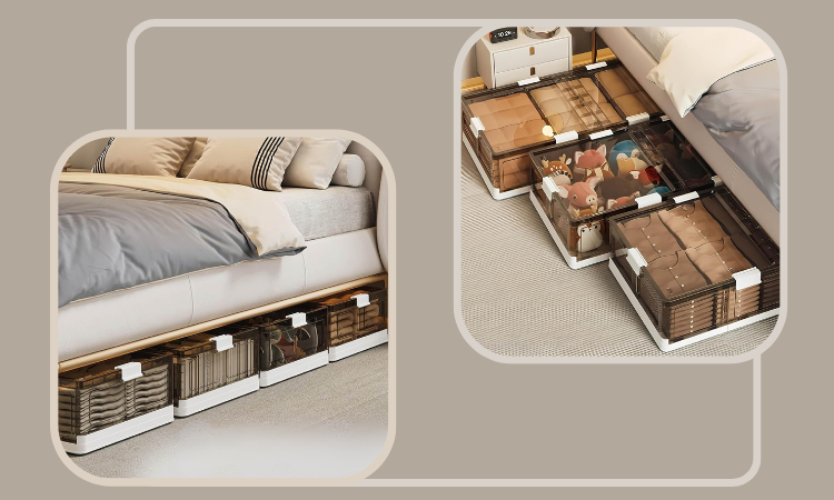 Under-Bed Storage Containers with Wheels